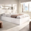 Cama con 4 cajones Alice - Blanco - 160 x 36,7 x 196,4 cm