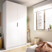 Armario 2 Puertas Batientes Emax - Blanco 91 x 203,5 x 51,4 cm
