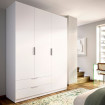 Armario 3 Puertas Batientes y 2 Cajones Emax - Blanco 136,6 x 203,5 x 51,4 cm