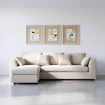 SOFÁ CHAISE LONGUE IZQ./DCHA. CREMA 260 X 164 X 76 CM