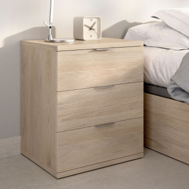 Mesita 3 cajones Rio Natural 42 x 56,8 x 34,2 cm