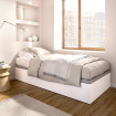 Canapé recto cama 90 Nest Blanco 89 x 32 x 190 cm