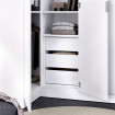 Cajonera interior 3 cajones armario Blanco 37 x 60 x 40 cm