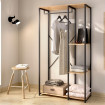Armario Abierto Vestidor - Trok - Roble Negro 90 x 167 x 40,4 cm
