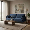 SOFÁ AZUL TEJIDO SALÓN 191 X 80 X 88 CM
