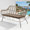 Sillón de Terraza 2 Plazas - Ariki - Grafito 121 x 76 x 62 cm