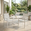 SILLA APILABLE STELLA ALUMINIO BLANCO 62,40 X 57,50 X 90,50