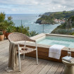 Silla de terraza apilable - Nadia - Biscuit - Blanco 56 x 81 x 59,5 cm