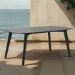 MESA MARÍN PORCELÁNICO ANTRACITA FOSSIL 180 X 90 X 72 CM