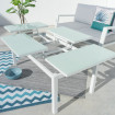 MESA ABATIBLE AGNES ALUMINIO BLANCO 120 X 60 X 48,50 CM