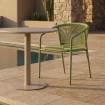 SILLA VERDE ALUMINIO-RATTÁN PE CONTRACT 57 X 60 X 77,50 CM