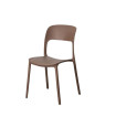 SILLA APILABLE MARRÓN PP CONTRACT 58 X 41 X 82 CM