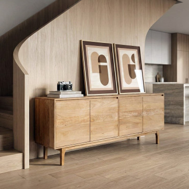 APARADOR NATURAL MADERA DE MANGO SALÓN 200 X 45 X 76 CM