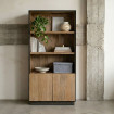 ALACENA NATURAL MADERA DE MANGO SALÓN 90 X 44 X 180 CM