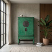 Armario Verde Vintage - Madera de Pino Reciclada 108 x 175 x 48 cm