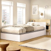 Cabezal cama 90 + Canapé recto Tori Blanco Roble Claro 105,2 x 71 x 209,2 cm