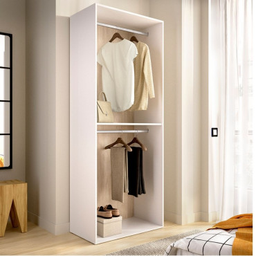Vestidor Suit - Suit - Blanco - Natural 80 x 204,5 x 45 cm