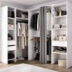 Composición Vestidor Rincón adaptable Suit Blanco 164-214 x 205 x 141 cm