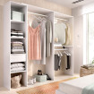 Vestidor Suit - Suit - Blanco 160-198 x 187 x 40 cm
