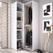 Vestidor de rincón Suit - Blanco - Natural 84,5 x 205 x 84,5 cm