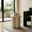 MESA AUXILIAR LACADO CREMA DM SALÓN 50 X 50 X 50 CM