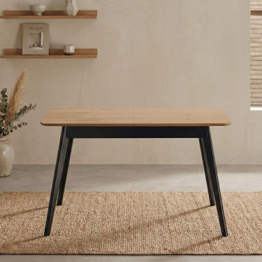 Mesa de Comedor Extensible Fany Roble Hércules 130-170 x 75 x 80 cm