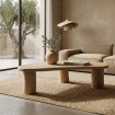 MESA CENTRO MADERA DE OLMO SALÓN 170 X 94 X 45 CM
