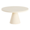 MESITA CREMA ACERO 71 X 71 X 38 CM