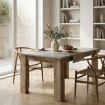 Mesa de comedor extensible London Estuco - Gris 138 - 194 cm