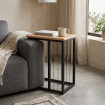 Mesa auxiliar Iruma Negro - Natural 40 x 50 x 30 cm