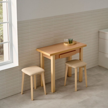 Mesa de Cocina Libro Flora Haya Natural 90 x 76 x 40 cm