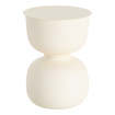 MESITA BLANCO ROTO ACERO 38 X 38 X 52 CM