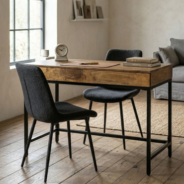 ESCRITORIO MIEL MADERA DE MANGO 110 X 55 X 78 CM