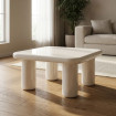 MESA CENTRO LACADO CREMA DM SALÓN 78 X 78 X 41 CM