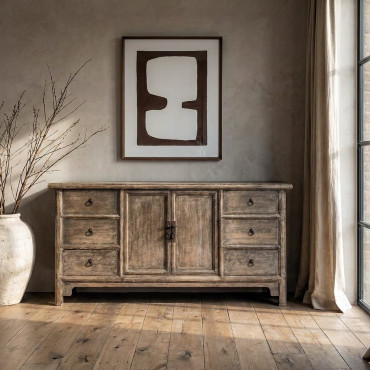 APARADOR MADERA DE PINO SALÓN 180 X 44 X 86 CM