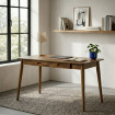 ESCRITORIO MIEL MADERA DE MANGO 130 X 65 X 76 CM