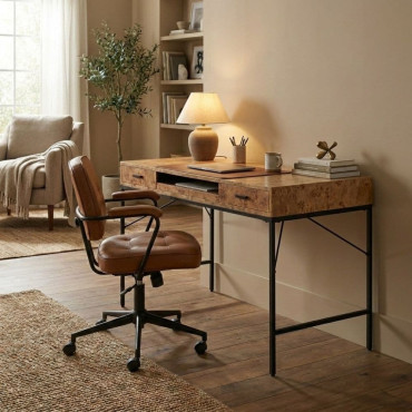 MESITA NATURAL MADERA DE MANGO SALÓN 67 X 67 X 40 CM