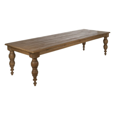 Mesa de Comedor Madera Maciza Roble 300 cm - Comercial Villar