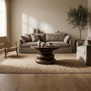 MESITA MARRÓN MADERA DE MANGO SALÓN 60 X 60 X 41 CM
