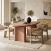 MESA COMEDOR TEJA DM-MICROCEMENTO SALÓN 180 X 90 X 76 CM