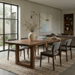 MESA COMEDOR MARRÓN MADERA DE ACACIA 280 X 100 X 77 CM