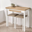 Mesa de Cocina Libro Nube Roble Hércules - Blanca 80 x 77 x 40 cm