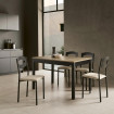 Mesa de comedor cocina Atenas Roble Hércules - Negro