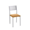 Silla de cocina Kelsa Aluminio - Silver Grafito - 38 x 86 x 47 cm