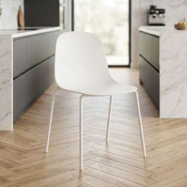 Silla apilable Luna Blanca 50 x 85 x 52 cm