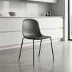 Silla apilable Luna Negra 50 x 85 x 52 cm
