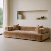 SOFÁ BEIGE TEJIDO SALÓN 245 X 100 X 64 CM
