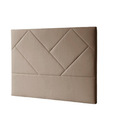 Cabecero de cama tapizado Europa tela beige - 160 x 120 x 6 cm