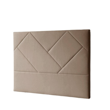 Cabecero de cama tapizado Europa tela beige - 150 x 120 x 6 cm