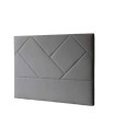 Cabecero de cama tapizado Europa tela gris - 150 x 120 x 6 cm